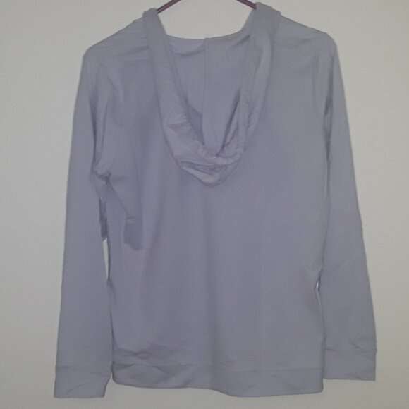 Michael Kors Med Purple Knit Lightweight Drawstring Hoody - Picture 3 of 4